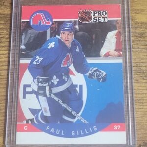 NHL Paul Gillis "Bloody Nose" Error Hockey Card - Blue N Red